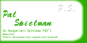 pal spielman business card